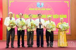46 đảng viên xã Lâm Thao được trao tặng, truy tặng Huy hiệu Đảng đợt 19/5