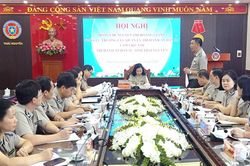 Thi hành án dân sự tỉnh Thái Nguyên nhận Cờ thi đua của Bộ Tư pháp