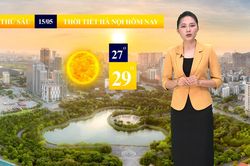 Dự báo thời tiết sáng | 15/05/2026
