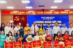 Phường Lĩnh Nam tổ chức thành công Chung khảo hội thi Báo cáo viên, tuyên truyền viên giỏi năm 2026
