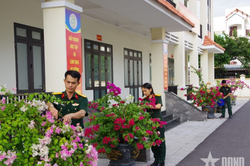 Trung tâm 386 phát huy nội lực xây dựng doanh trại chính quy xanh, sạch, đẹp