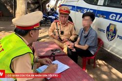 CSGT chặn bắt nghi phạm cướp giật dây chuyền