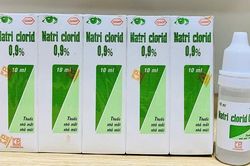 TPHCM phát thông báo khẩn về lô thuốc nhỏ mắt Natri clorid 0,9% bị thu hồi