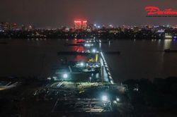 Các dự án cầu vượt sông Hồng tăng tốc thi công chạy đua với mùa mưa