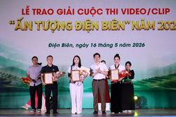 Trao giải Cuộc thi Video/clip 'Ấn tượng Điện Biên' năm 2026
