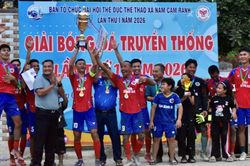 Xã Nam Cam Ranh bế mạc Giải bóng đá truyền thống lần thứ I