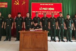 Cao Bằng: Đồn Biên phòng Lũng Nặm phát động thi đua chuyển đổi số