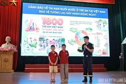 Gần 800 học sinh được tuyên truyền, trang bị kỹ năng phòng, chống đuối nước