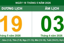 Lịch Âm Dương ngày 19/05/2026: Xem giờ hoàng đạo và hướng xuất hành may mắn