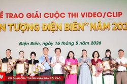 Trao giải Cuộc thi Video/clip 'Ấn tượng Điện Biên' năm 2026