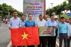 Khánh thành 'Đường cờ Tổ quốc' thứ 20 tại TP Cần Thơ