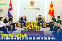 Đại tướng Phan Văn Giang tiếp Bộ trưởng Ngoại giao và các vấn đề châu Âu của Croatia