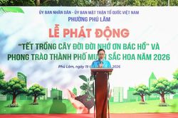 Phường Phú Lâm phát động Tết trồng cây, lan tỏa lối sống xanh dịp 19/5
