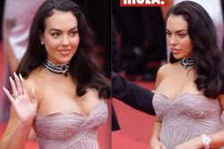 Hôn thê siêu sexy của Cristiano Ronaldo gây sốc khi đeo kim cương khủng ở Cannes