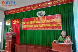VKSND Khu vực 5, tỉnh An Giang sơ kết Quy chế phối hợp với Công an các xã