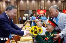 Tổng Bí thư, Chủ tịch nước dự Lễ trao tặng Huy hiệu Đảng cho đảng viên lão thành ở Hà Nội