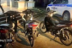 Xử lý nhóm thanh thiếu niên điều khiển mô tô vi phạm trật tự ATGT