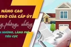 Nâng cao vai trò của cấp ủy trong phòng, chống tham nhũng, lãng phí, tiêu cực