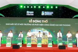 Hà Nội động thổ Nhà máy điện rác Núi Thoong với tổng vốn đầu tư khoảng 5.250 tỷ đồng