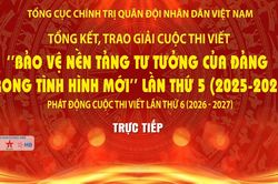 Tổng kết, trao giải Cuộc thi viết 'Bảo vệ nền tảng tư tưởng của Đảng trong t&igrave;nh h&igrave;nh mới' lần thứ 5 v&agrave; ph&aacute;t động cuộc thi lần thứ 6