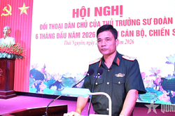 Sư đoàn 312 (Quân đoàn 12) thực hiện có hiệu quả đối thoại dân chủ
