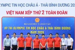 Việt Nam xếp thứ 2 toàn đoàn tại Olympic Tin học châu Á-Thái Bình Dương 2026