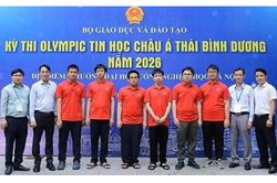 Việt Nam xếp thứ 2 toàn đoàn tại Olympic Tin học châu Á - Thái Bình Dương 2026