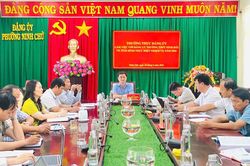 Đảng ủy phường Ninh Chử làm việc với Trường THPT Ninh Hải về thực hiện nhiệm vụ năm 2026