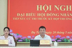 Phó Bí thư Tỉnh ủy Lâm Đồng Bùi Thắng tiếp xúc cử tri xã Đạ Tẻh 2
