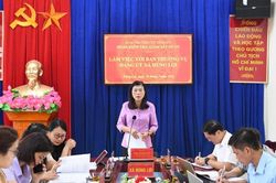 Tuyên Quang: Đoàn kiểm tra, giám sát của Ban Thường vụ Tỉnh ủy làm việc tại xã Hùng Lợi