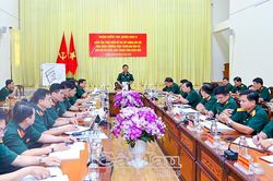 Quân khu 9 kiểm tra tiến độ xây dựng Hải đội Dân quân thường trực tại Cà Mau