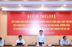 Không để vướng mắc giải phóng mặt bằng cản trở tiến độ dự án