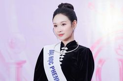 Nữ sinh Phenikaa diện đồ dân tộc Thái, nhan sắc gây chú ý tại Ngày hội tuyển sinh Hoa hậu Việt Nam 2026