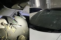 Ô tô điện bốc cháy vì điện thoại phát nổ bên trong xe