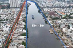 Tp.HCM chuẩn bị di dời gần 5.800 hộ dân ven kênh Đôi, mở rộng đường Phạm Thế Hiển lên 30m