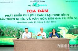 Tọa đàm 'Phát triển du lịch xanh tại Ninh Bình - Từ di sản thiên nhiên và văn hóa đến giá trị bền vững'