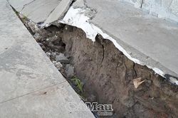 Khẩn trương khắc phục các điểm sụt lún giao thông tại Xã Trần Văn Thời