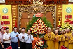 Trưởng ban Tuyên giáo và Dân vận Trung ương Trịnh Văn Quyết thăm, chúc mừng Giáo hội Phật giáo Việt Nam nhân Đại lễ Phật đản