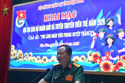 Bộ CHQS tỉnh Điện Biên khai mạc Hội thi cán bộ Đoàn giỏi và Tuyên truyền viên trẻ năm 2026