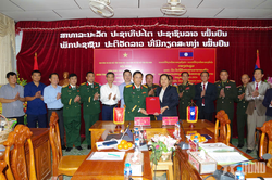 Thanh Hóa - Hủa Phăn bàn giao 19 hài cốt liệt sĩ quân tình nguyện và chuyên gia Việt Nam