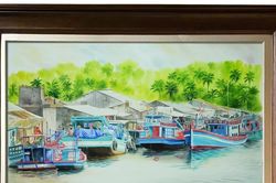 Triển lãm 'Non nước thanh bình': Mộc mạc, tâm tình người Nam bộ
