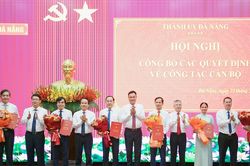 Đà Nẵng công bố các quyết định về điều động, bổ nhiệm cán bộ