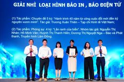 Trao giải báo chí khu vực Tây Nguyên và Duyên hải miền Trung
