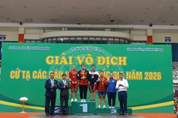 Giải vô địch cử tạ các Câu lạc bộ quốc gia năm 2026: Nữ đô cử Nguyễn Thị Phượng mang về tấm Huy chương Vàng quý giá cho Ninh Bình