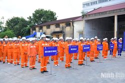 Điện lực Ninh Bình diễn tập phòng chống thiên tai và tìm kiếm cứu nạn năm 2026