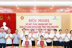 Th&aacute;i Nguy&ecirc;n v&agrave; Tổng C&ocirc;ng ty Điện lực miền Bắc tăng cường hợp t&aacute;c ph&aacute;t triển hạ tầng điện