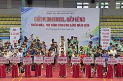 Khai mạc Giải Pickleball, Cầu lông Thiếu niên, nhi đồng tỉnh Cao Bằng năm 2026