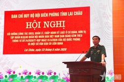 Bộ đội Biên phòng tỉnh Lai Châu tập huấn điều lệnh quản lý bộ đội