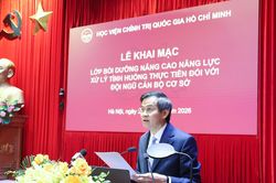 C&aacute;n bộ cấp x&atilde; được bồi dưỡng để xử l&yacute; vấn đề kh&oacute;, mới