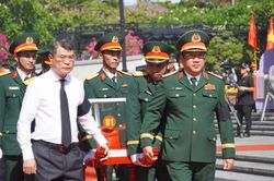 Thủ tướng Chính phủ Lê Minh Hưng dự lễ truy điệu, an táng hài cốt liệt sĩ quân tình nguyện và chuyên gia Việt Nam hy sinh tại Lào